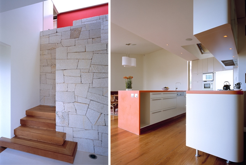 Luigi Rosselli, Stone Internal Wall, Sandstone Internal Wall, Kitchen, Kitchen Island Bench