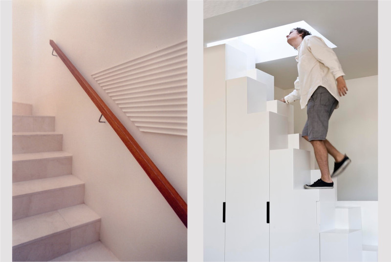 Luigi Rosselli, Joinery Stairs, Storage below Stairs