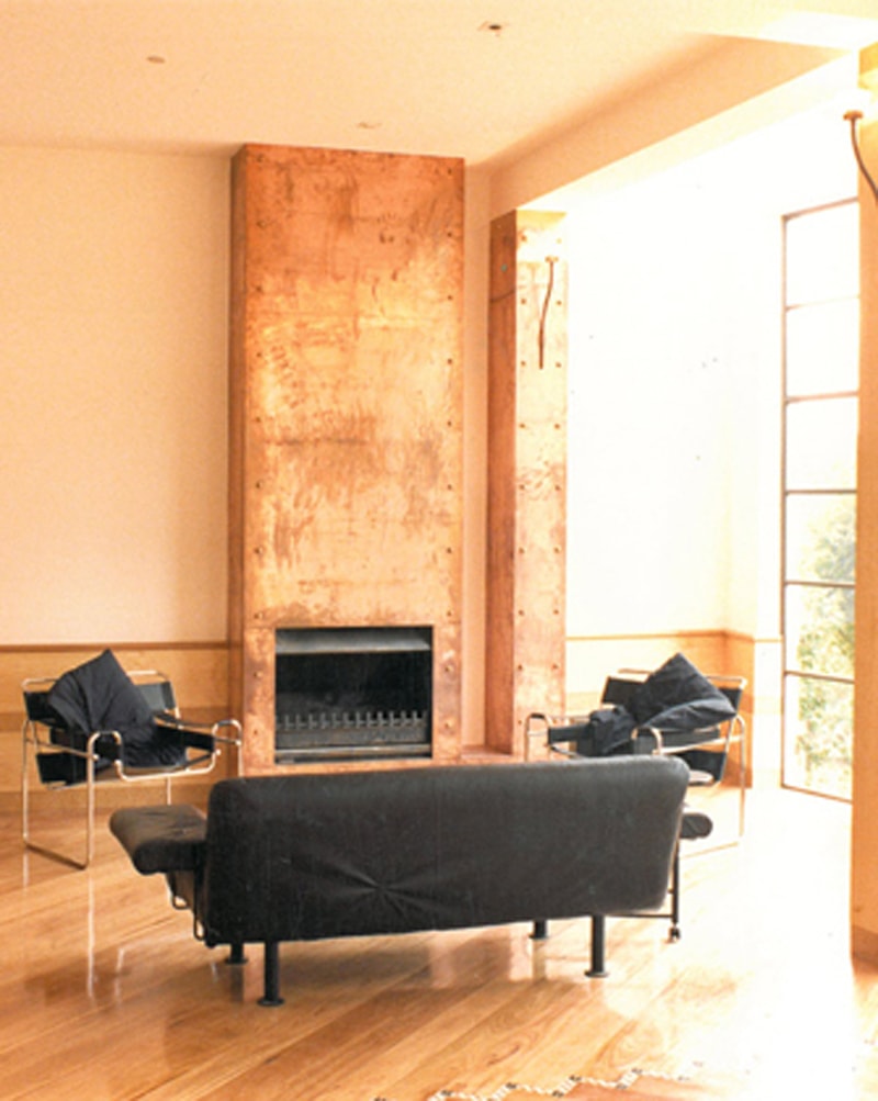 Luigi Rosselli, Living Room, Fireplace, Modern, Built in Custom Joinery