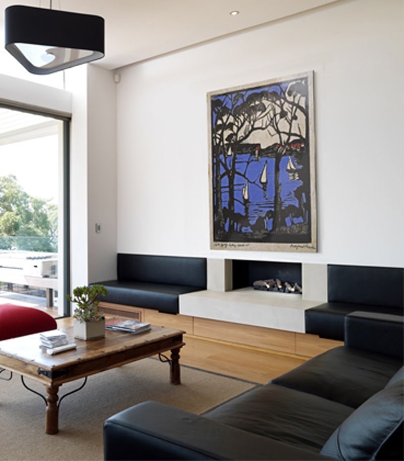 Luigi Rosselli, Living Room, Fireplace, Modern
