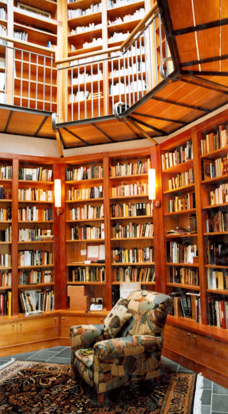 Luigi Rosselli, Library, Custom Joinery, Library Design, Bookshelves, Study
