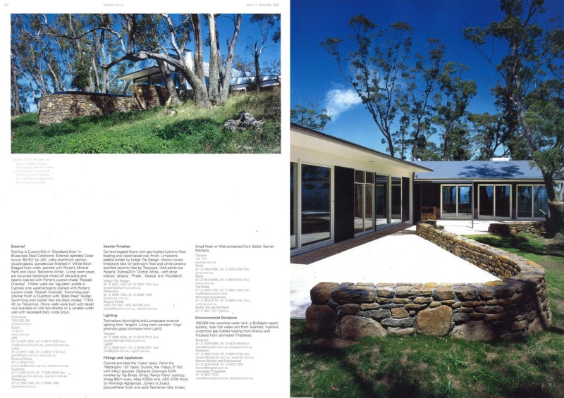 Luigi Rosselli Architects | Indesign - Home on the range 2008