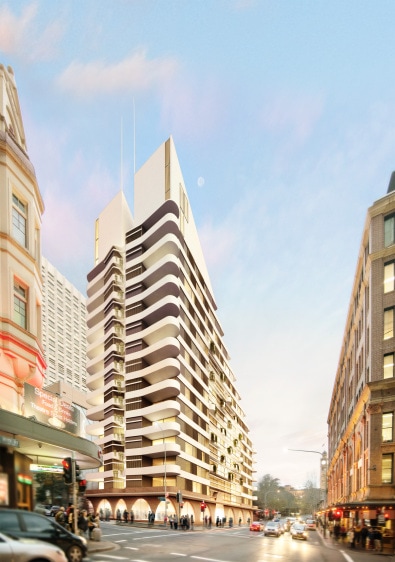 Luigi Rosselli, Pitt Street, Sydney High Rise, Architecture Competition, Render