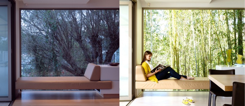 Luigi Rosselli, Framed Window, Window Bench Seat, Window Day Bed, Landscaping