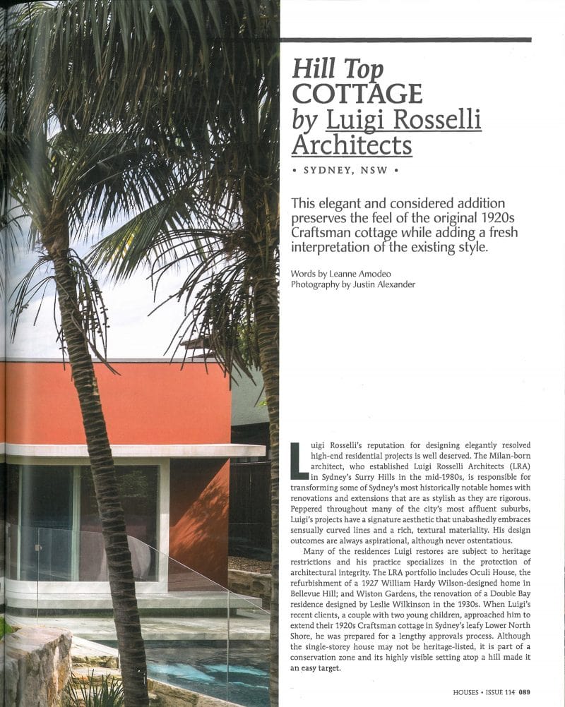 Luigi Rosselli Architects | Hill Top Cottage | Houses Magazine