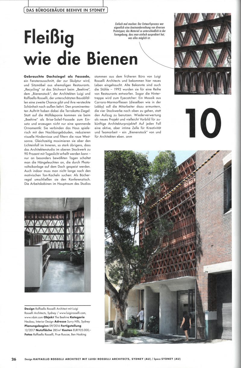 Luigi Rosselli, Office, Office Design, Terracotta Tiles, Concrete, Off Form Concrete
