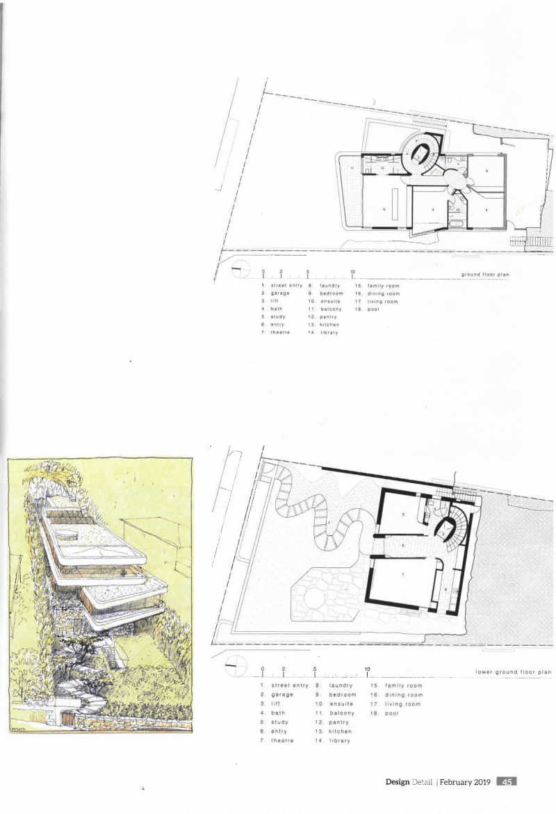 Luigi Rosselli, Books House, Plans, Architectural Plan, Luigi Rosselli Sketches